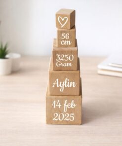 Stapeltoren met geboortegegevens