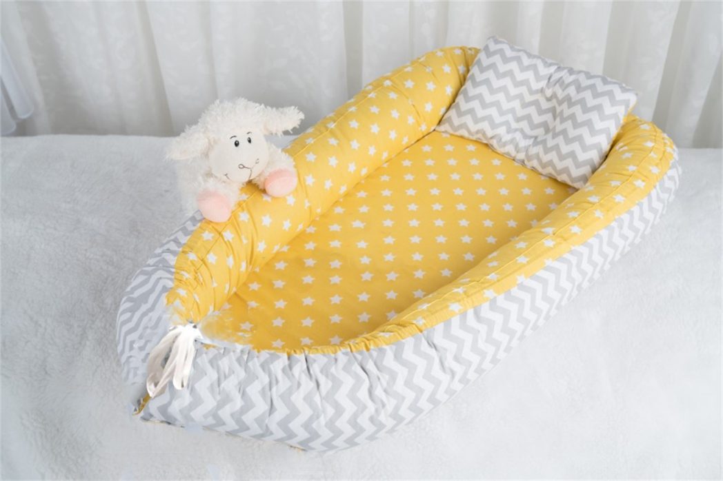 Nid bébé XXL jaune gris