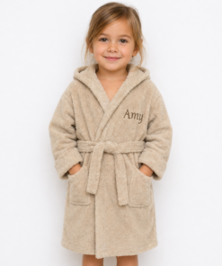 Badjas met naam geborduurd voor kinderen