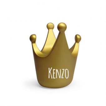 Kroon spaarpot met naam