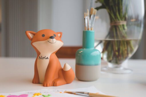 Fox money box with name - Image 5