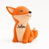 Fox money box with name