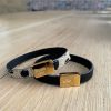 Armband met koeienhuid met naam
