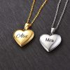 Heart locket with name