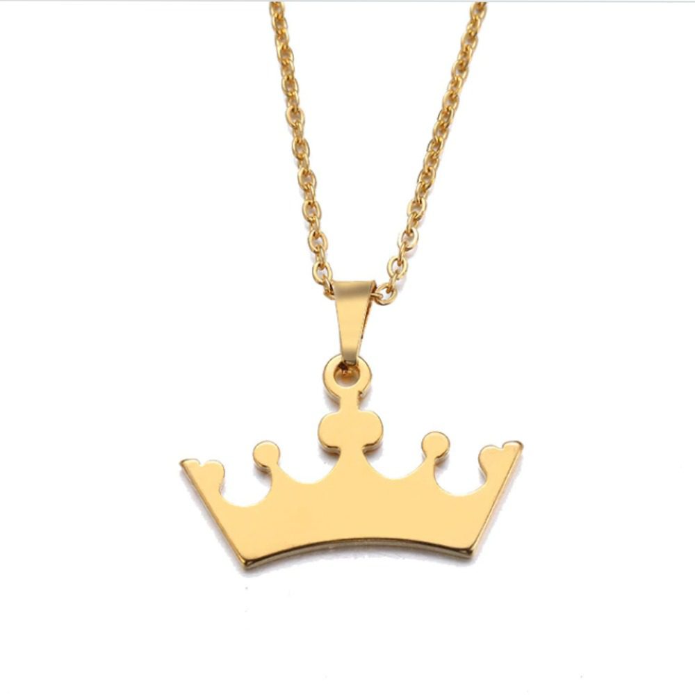 Gegraveerde kroon ketting