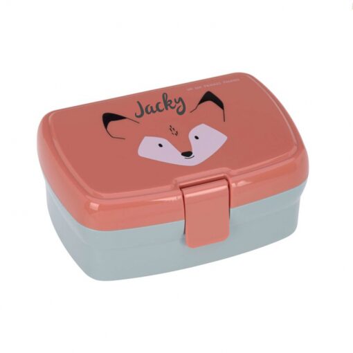Lunch set vos met lunchbox en fles - Afbeelding 2