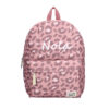 Sac à dos imprimé panthère rose avec nom