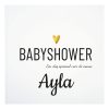 Babyshowerboek met naam