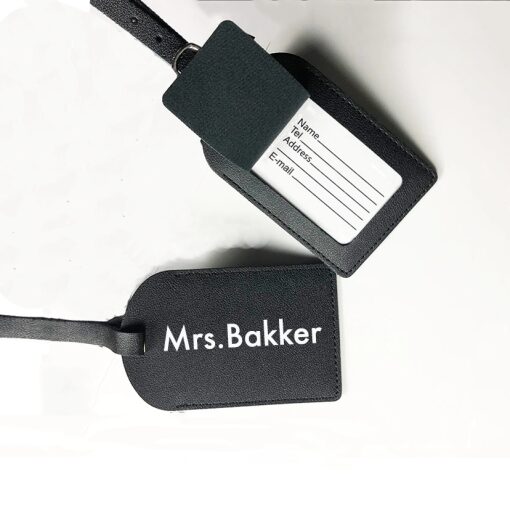 Luxe bagagelabel met naam
