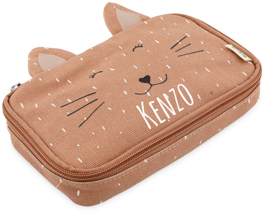 Kat etui met naam