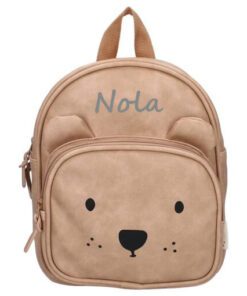 Leren rugzak beer met naam