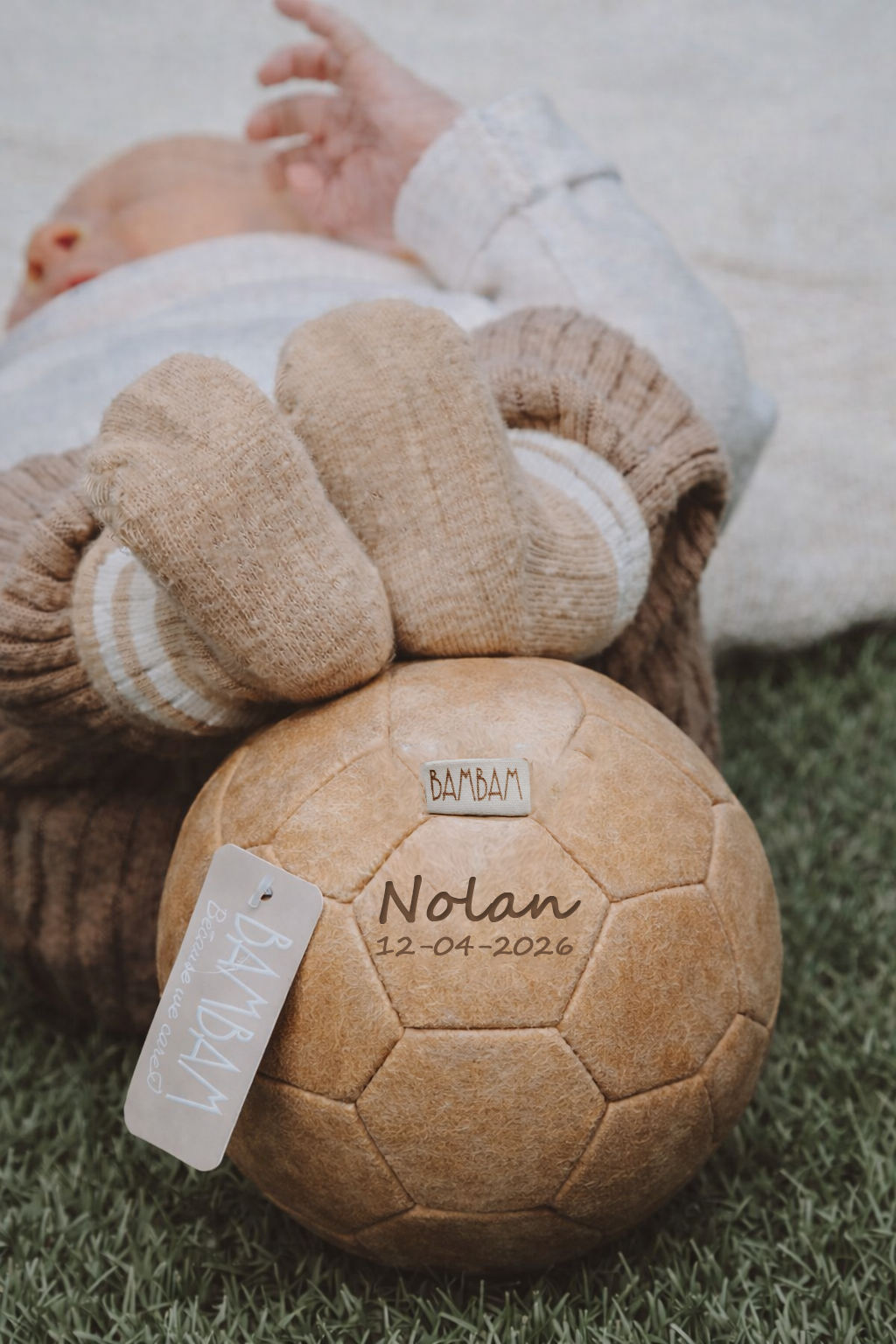 Baby voetbal – gepersonaliseerd met naam