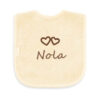 Bib with embroidered name