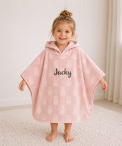Jollein Nijntje Poncho Roze met Naam