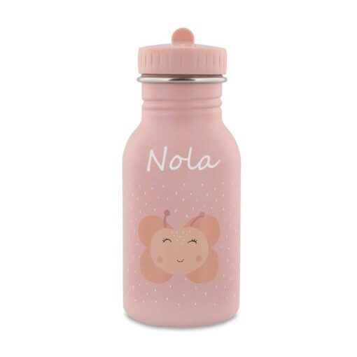 Drinkfles vlinder met naam