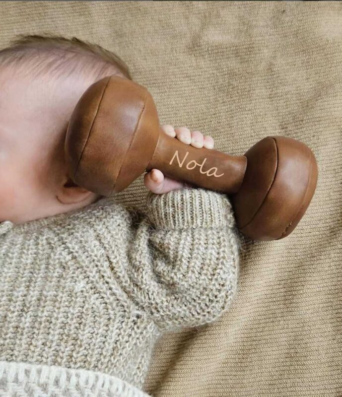 Vintage Dumbbell met naam