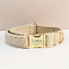 Collar de peluche personalizado para perro o gato