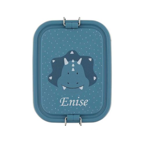 Gepersonaliseerde Triceratops Lunchbox met Naam - Afbeelding 2