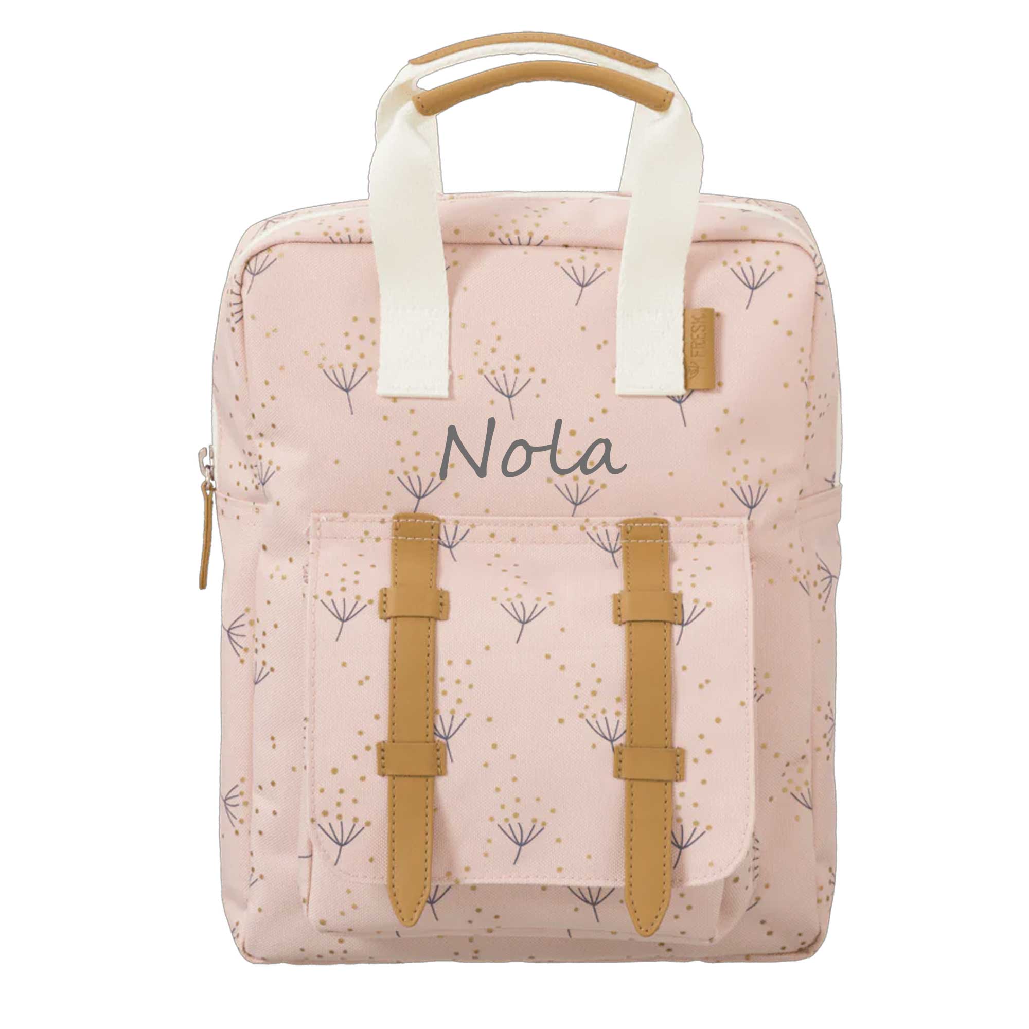 Fresk Roze Kinderrugzak Dandelion met Naam Groot - Afbeelding 2