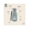 Drinking bottle Shark with name
