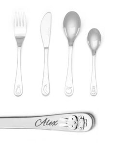 Alternative view of Miffy fruit cutlery with name