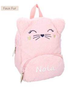Roze Katten Rugzak met Naam