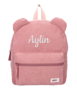 Curduroy Kinder Rugzak met Oortjes met Naam