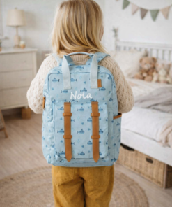 Fresk Submarine Backpack with Name Light Blue Children's Backpack