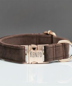 Velvet Halsband met Naam – Luxe, Comfortabel en Veilig voor Hond én Kat