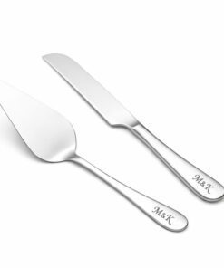 Taartmes en Taartschep met Naam Gegraveerd