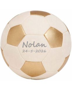 Voetbal met naam goud