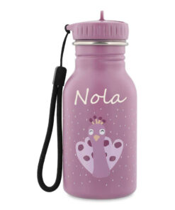 Drinkfles met naam pauw