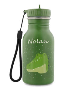 drinkfles met naam alligator