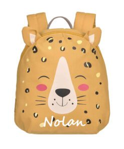 Leopard rugzak met naam