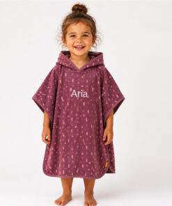 Seahorse badponcho met naam