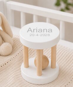 Alternative view of BAMBAM Rammelaar met Naam – Gepersonaliseerd Baby Cadeau