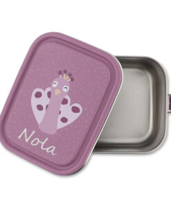 Pauw lunchbox met naam